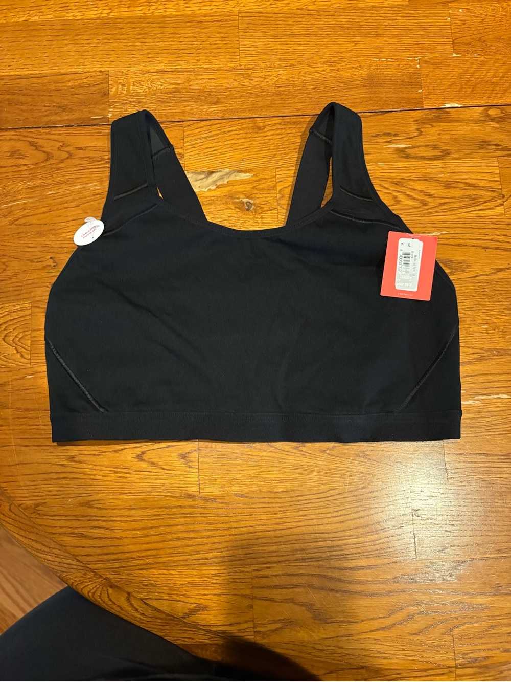 SPANX Black Supportive Sports Bra with Wide Straps